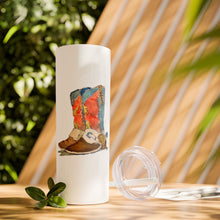 Load image into Gallery viewer, MY BEST BOOTS - Skinny Tumbler with Straw