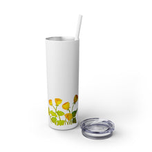 Load image into Gallery viewer, SYMPHONY IN YELLOW - Skinny Tumbler with Straw