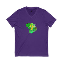 Load image into Gallery viewer, NASTURTIUMS - Women's V-Neck T-Shirt
