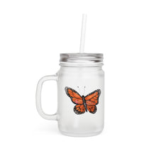 Load image into Gallery viewer, MONARCH - Mason Jar with Straw