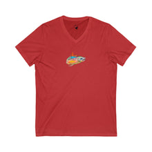 Load image into Gallery viewer, SALMON FLASH - Women's V-Neck T-Shirt