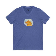 Load image into Gallery viewer, GOLDEN FAN - Women's V-Neck T-Shirt