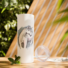 Load image into Gallery viewer, UNICORN - Skinny Tumbler with Straw