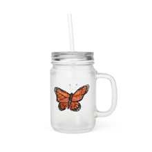 Load image into Gallery viewer, MONARCH - Mason Jar with Straw