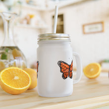 Load image into Gallery viewer, MONARCH - Mason Jar with Straw