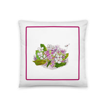Load image into Gallery viewer, BOUQUET TO GO - Pink and White Floral Pillow