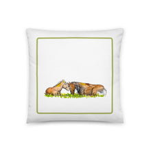 Load image into Gallery viewer, FOAL AND MOTHER - Horses Pillow