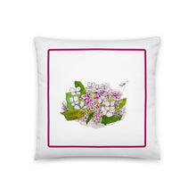 Load image into Gallery viewer, BOUQUET TO GO - Pink and White Floral Pillow