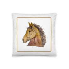 Load image into Gallery viewer, BUCKSKIN BEAUTY - Brown Horse Pillow