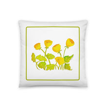 Load image into Gallery viewer, SYMPHONY IN YELLOW - Yellow and Gold Floral Pillow