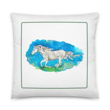 Load image into Gallery viewer, OUT OF THE BLUE - Horse Running Pillow