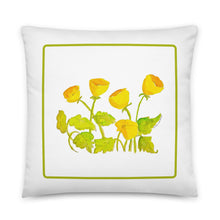 Load image into Gallery viewer, SYMPHONY IN YELLOW - Yellow and Gold Floral Pillow