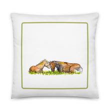 Load image into Gallery viewer, FOAL AND MOTHER - Horses Pillow