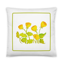 Load image into Gallery viewer, SYMPHONY IN YELLOW - Yellow and Gold Floral Pillow