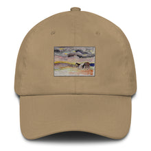 Load image into Gallery viewer, WAITING OUT THE STORM - Three Horses Under Clouds Hat