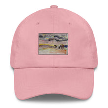 Load image into Gallery viewer, WAITING OUT THE STORM - Three Horses Under Clouds Hat