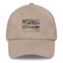 Load image into Gallery viewer, WAITING OUT THE STORM - Three Horses Under Clouds Hat