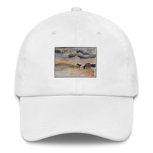 Load image into Gallery viewer, WAITING OUT THE STORM - Three Horses Under Clouds Hat