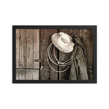 Load image into Gallery viewer, THE WHITE HAT - Framed Poster