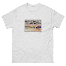 Load image into Gallery viewer, WAITING OUT THE STORM - Men's Three Horses Under Clouds T-Shirt