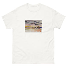 Load image into Gallery viewer, WAITING OUT THE STORM - Men's Three Horses Under Clouds T-Shirt
