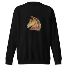 Load image into Gallery viewer, BUCKSKIN BEAUTY - Unisex Brown Horse Sweatshirt
