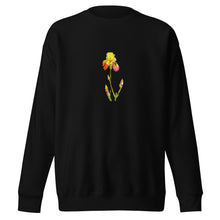 Load image into Gallery viewer, YELLOW IRIS - Unisex Floral Iris Sweatshirt