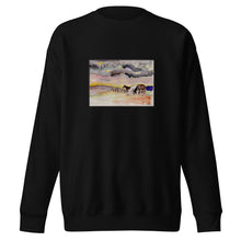 Load image into Gallery viewer, WAITING OUT THE STORM - Unisex Three Horses Under Clouds Sweatshirt
