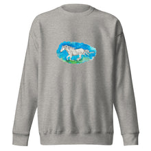 Load image into Gallery viewer, OUT OF THE BLUE - Unisex Horse Running Sweatshirt
