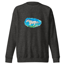 Load image into Gallery viewer, OUT OF THE BLUE - Unisex Horse Running Sweatshirt