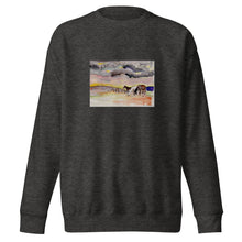 Load image into Gallery viewer, WAITING OUT THE STORM - Unisex Three Horses Under Clouds Sweatshirt