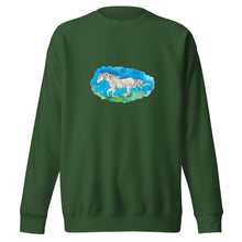 Load image into Gallery viewer, OUT OF THE BLUE - Unisex Horse Running Sweatshirt