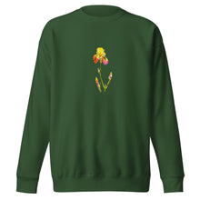 Load image into Gallery viewer, YELLOW IRIS - Unisex Floral Iris Sweatshirt