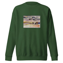 Load image into Gallery viewer, WAITING OUT THE STORM - Unisex Three Horses Under Clouds Sweatshirt