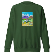 Load image into Gallery viewer, BLUE SKY DAY - Unisex Landscape with Sheep Sweatshirt