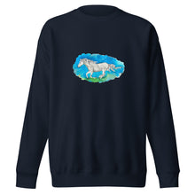 Load image into Gallery viewer, OUT OF THE BLUE - Unisex Horse Running Sweatshirt