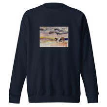 Load image into Gallery viewer, WAITING OUT THE STORM - Unisex Three Horses Under Clouds Sweatshirt