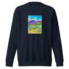 Load image into Gallery viewer, BLUE SKY DAY - Unisex Landscape with Sheep Sweatshirt