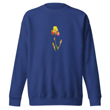 Load image into Gallery viewer, YELLOW IRIS - Unisex Floral Iris Sweatshirt