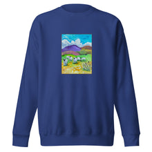 Load image into Gallery viewer, BLUE SKY DAY - Unisex Landscape with Sheep Sweatshirt