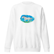 Load image into Gallery viewer, OUT OF THE BLUE - Unisex Horse Running Sweatshirt