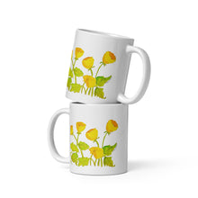 Load image into Gallery viewer, SYMPHONY IN YELLOW - Yellow and Gold Floral Mug