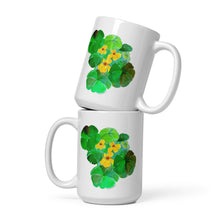 Load image into Gallery viewer, NASTURTIUMS - Yellow and Green Floral Mug