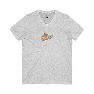 SALMON FLASH - Women's V-Neck T-Shirt