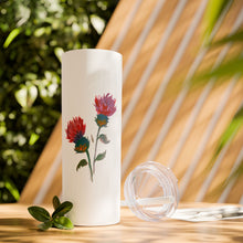 Load image into Gallery viewer, PURPLE THISTLE - Skinny Tumbler with Straw
