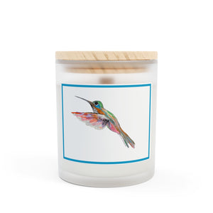 HUMMINGBIRD - 11oz Frosted Glass Candle