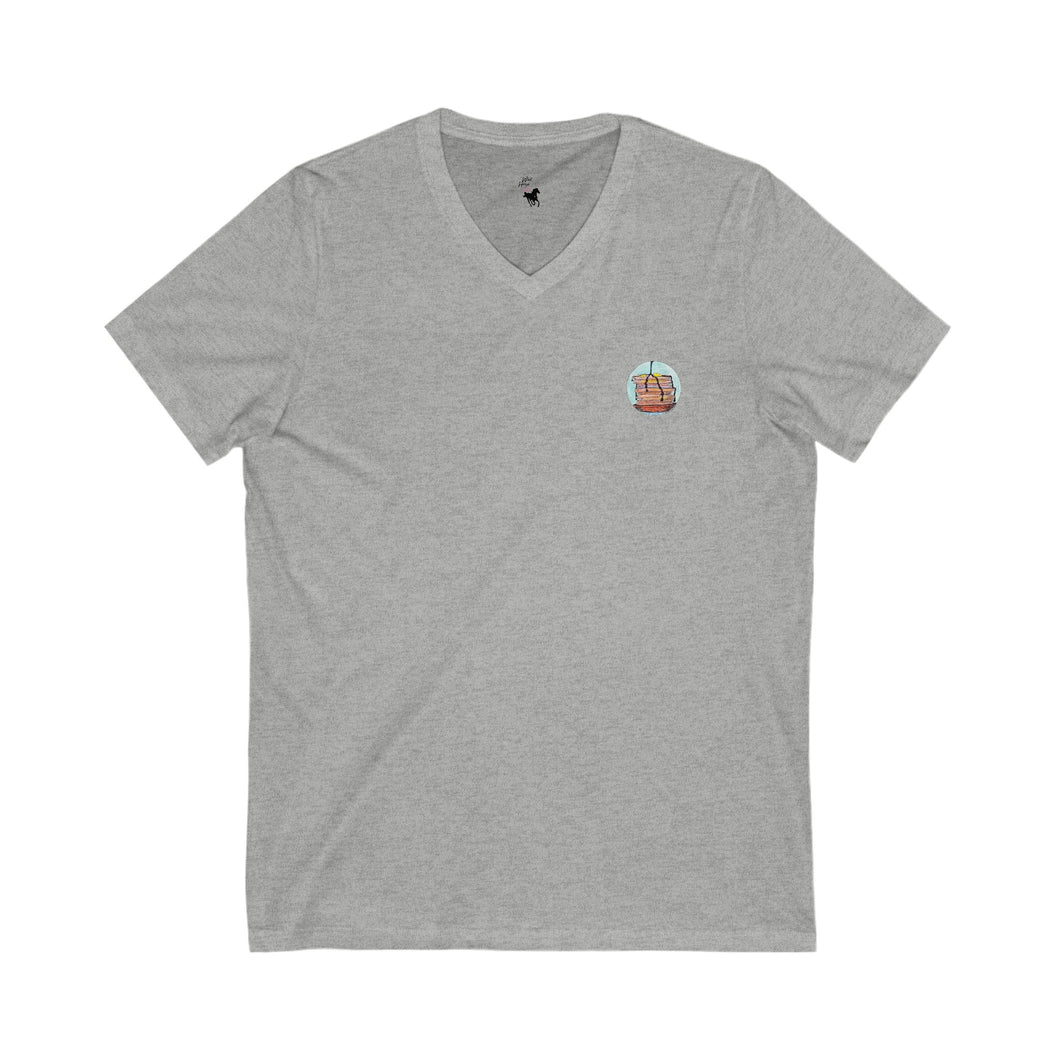 PANCAKE BREAKFAST (Pocket Design) - V-Neck Tee