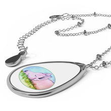 Load image into Gallery viewer, PIG - Oval Necklace - Silver Pendant
