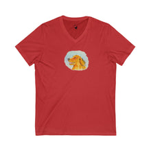 Load image into Gallery viewer, GOLDEN FAN - Women&#39;s V-Neck T-Shirt
