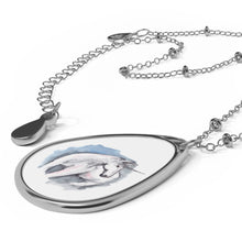 Load image into Gallery viewer, UNICORN - Oval Necklace - Silver Pendant
